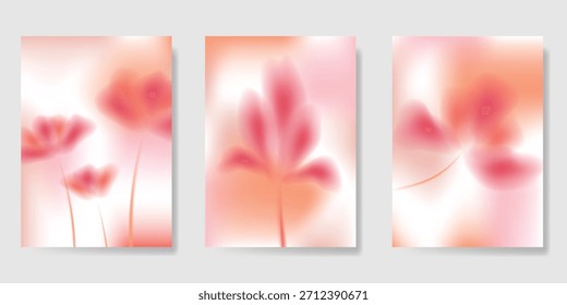 Abstractas conjunto de fondo de tarjeta de fruta de gradiente colorido. Cartel minimalista con limón. Diseño moderno del verano y del Fondo de pantalla de la primavera para el menú de la bebida, promoción, bebidas, anuncios.