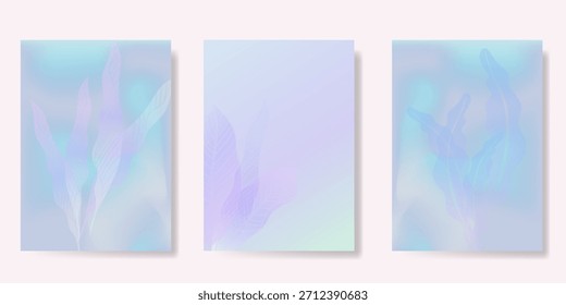Abstrato colorido gradiente de fundo cartão de frutas definido. Cartaz minimalista com limão. Design moderno de papel de parede de verão e primavera para menu de bebidas, promoção, bebidas, anúncios.