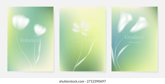 Abstractas conjunto de fondo de tarjeta de fruta de gradiente colorido. Cartel minimalista con limón. Diseño moderno del verano y del Fondo de pantalla de la primavera para el menú de la bebida, promoción, bebidas, anuncios.