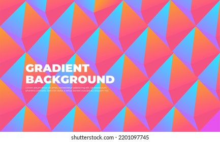 Abstract Colorful gradient geometric background. Modern background design  for presentation design. website, basis for banners, wallpapers, brochure, posters.