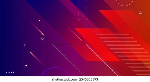 Abstract colorful gradient geometric background featuring dynamic shapes composition, perfect for modern designs, posters, banners, and digital projects.