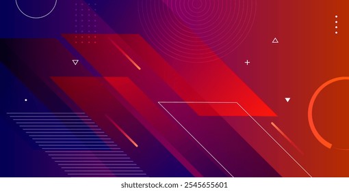 Abstract colorful gradient geometric background featuring dynamic shapes composition, perfect for modern designs, posters, banners, and digital projects.
