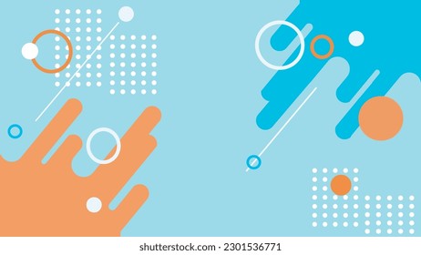 Abstract colorful gradient geometric shape background. Modern circle futuristic background. 
