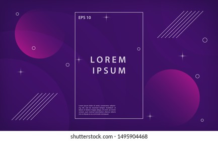 Abstract colorful gradient geometric shapes background. Modern vector design template.