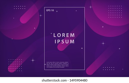 Abstract colorful gradient geometric shapes background. Modern vector design template.