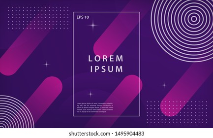Abstract colorful gradient geometric shapes background. Modern vector design template.