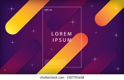 Abstract colorful gradient geometric shapes background. Modern trendy vector design template.