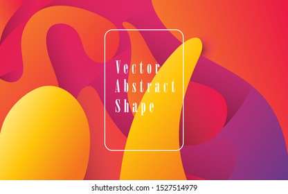 Abstract colorful gradient geometric shapes background. Modern vector design template.