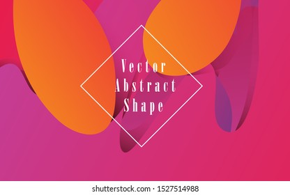 Abstract colorful gradient geometric shapes background. Modern vector design template.