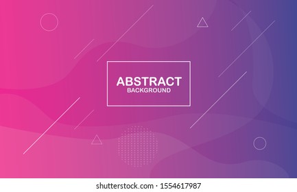 Abstract colorful gradient geometric shapes background. Abstract liquid background. Fluid shapes composition. Cool background design for posters. Vector illustrtion