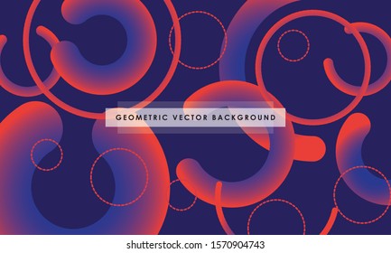 Abstract colorful gradient geometric shapes background. Modern vector design template.