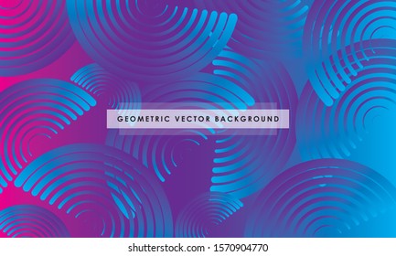 Abstract colorful gradient geometric shapes background. Modern vector design template.