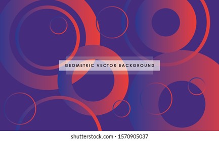 Abstract colorful gradient geometric shapes background. Modern vector design template.