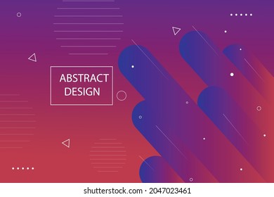 
Abstract colorful gradient geometric shapes background. Modern vector design template.