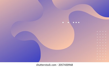 Abstrakter bunter Farbverlauf-geometrischer Hintergrund.  Abstrakter geometrischer Hintergrund mit flüssigen Formen. Coole Hintergrundgestaltung für Poster. Eps10 Vektorgrafik
