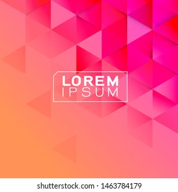 Abstract colorful gradient geometric template and modern overlapping. Modern background for business or technology, cover, online presentation website element. Vector illustration