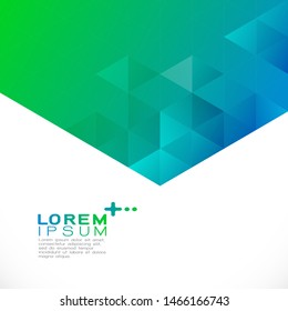 Abstract colorful gradient geometric template modern overlapping on top position and white space for text. Vector illustration