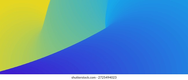 Abstract Colorful Gradient Illustration with Smooth Curves