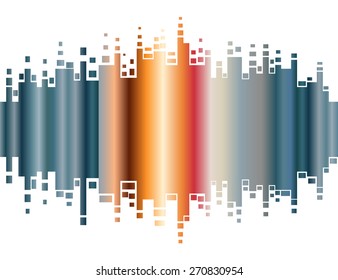 Abstract colorful gradient indicator. Abstrsct vector background