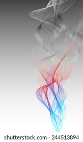 abstract colorful gradient light waves line bright vertical background vector