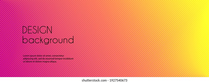 Abstract colorful gradient long banner  header  Vector minimal striped background and copy space for text