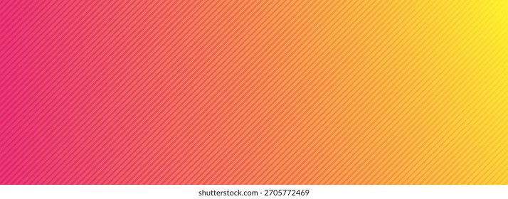 Abstractas Anuncio largo de gradiente colorido, cabecera. Fondo rayado mínimo del Vector con el espacio de copia para la ilustración del text.Vector