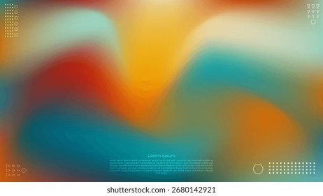Diseño de fondo de malla degradada de colores abstractos