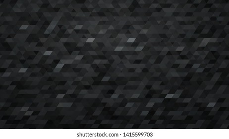 Abstract colorful gradient mosaic background in black colors