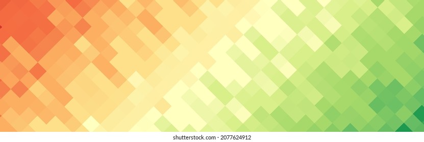 Abstract colorful gradient mosaic banner background. Vector illustration.