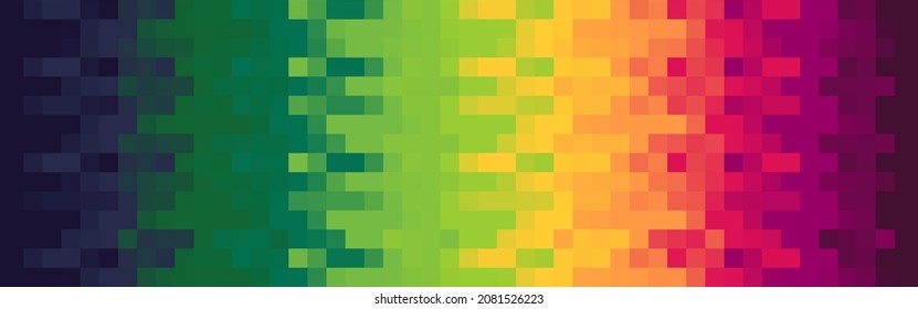 Abstract colorful gradient mosaic banner background. Vector illustration.