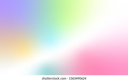 Abstract colorful gradient or multicolor toned background of holographic vector, ideas graphic design for web or banner