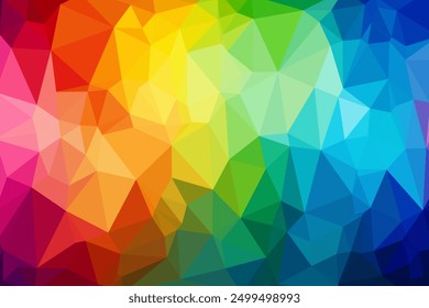 abstrakter bunter Farbverlauf mehrfarbiger polygonaler Mosaikhintergrund