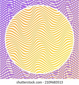 ABSTRACT COLORFUL GRADIENT PRINT WAVY LINE PATTERN BACKGROUND. COVER DESIGN 