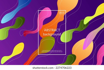 abstract colorful gradient purple liquid color with geometric shape background. eps10 vector
