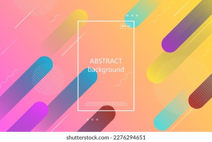 abstract colorful gradient purple yellow soft liquid color with geometric shape background. eps10 vector