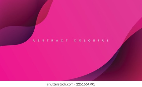 Resumen Fondo de formas de degradado coloridas. Diseño de fondo de color líquido y fluido. Composición de formas dinámicas. Ilustración vectorial
