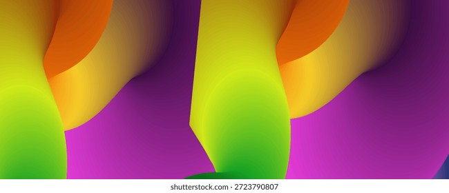 Formas de gradiente colorido abstrato em plano de fundo transparente