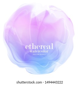 abstract colorful gradient smoke.  ethereal purple blue on white background. eps 8