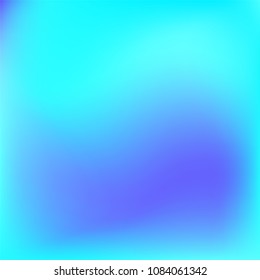 Abstract colorful gradient. Soft violet blue gradient. Blurred abstract background. Multicolor blurry blend. Holographic illustration. Smooth texture. Beautiful light vector. Holographic soft mesh.