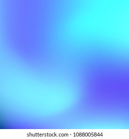 Abstract colorful gradient. Soft violet blue gradient. Blurred abstract background. Multicolor blurry blend. Holographic illustration. Smooth texture. Beautiful light vector. Holographic soft mesh.