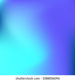 Abstract colorful gradient. Soft violet blue gradient. Blurred abstract background. Multicolor blurry blend. Holographic illustration. Smooth texture. Beautiful light vector. Holographic soft mesh.