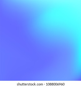 Abstract colorful gradient. Soft violet blue gradient. Blurred abstract background. Multicolor blurry blend. Holographic illustration. Smooth texture. Beautiful light vector. Holographic soft mesh.