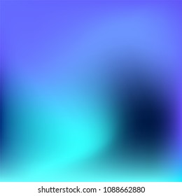 Abstract colorful gradient. Soft violet blue gradient. Blurred abstract background. Multicolor blurry blend. Holographic illustration. Smooth texture. Beautiful light vector. Holographic soft mesh.