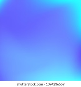 Abstract colorful gradient. Soft violet blue gradient. Blurred abstract background. Multicolor blurry blend. Holographic illustration. Smooth texture. Beautiful light vector. Holographic soft mesh.