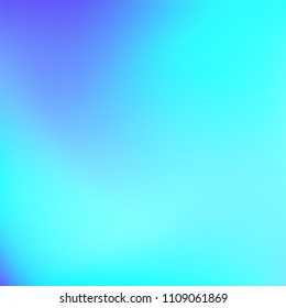 Abstract colorful gradient. Soft violet blue gradient. Blurred abstract background. Multicolor blurry blend. Holographic illustration. Smooth texture. Beautiful light vector. Holographic soft mesh.