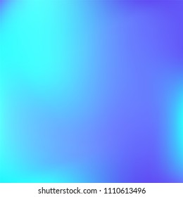 Abstract colorful gradient. Soft violet blue gradient. Blurred abstract background. Multicolor blurry blend. Holographic illustration. Smooth texture. Beautiful light vector. Holographic soft mesh.