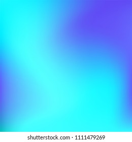 Abstract colorful gradient. Soft violet blue gradient. Blurred abstract background. Multicolor blurry blend. Holographic illustration. Smooth texture. Beautiful light vector. Holographic soft mesh.