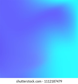 Abstract colorful gradient. Soft violet blue gradient. Blurred abstract background. Multicolor blurry blend. Holographic illustration. Smooth texture. Beautiful light vector. Holographic soft mesh.