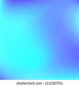 Abstract colorful gradient. Soft violet blue gradient. Blurred abstract background. Multicolor blurry blend. Holographic illustration. Smooth texture. Beautiful light vector. Holographic soft mesh.