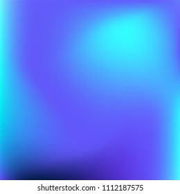 Abstract colorful gradient. Soft violet blue gradient. Blurred abstract background. Multicolor blurry blend. Holographic illustration. Smooth texture. Beautiful light vector. Holographic soft mesh.